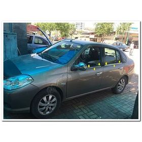Renault Clio Symbol 2009-2012 4 Parça Paslanmaz Çelik Cam Çıtası