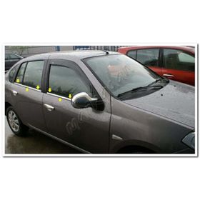 Renault Clio Symbol 2009-2012 4 Parça Paslanmaz Çelik Cam Çıtası