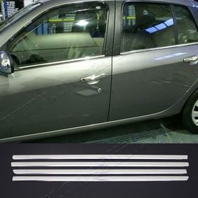 Renault Clio Symbol 2009-2012 4 Parça Paslanmaz Çelik Cam Çıtası