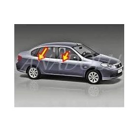 Renault Clio Symbol 2009 2013 Paslanmaz Çel 4 Kapı Krom Kapı Kolu