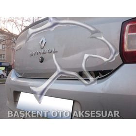 Renault Clio Symbol Formlu 2013 Üzeri Krom Bagaj Alt Çıtası