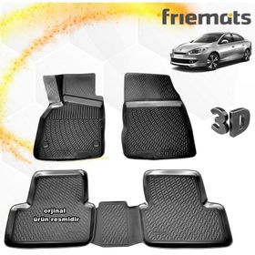 Renault Fluence 2009 Sonrası Siyah 3D Havuzlu Paspas