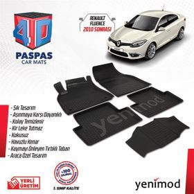 Renault Fluence 2010 Sonrası 4D Havuzlu Paspas