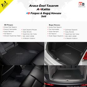 Renault Fluence 2010 Sonrası 4D Havuzlu Paspas