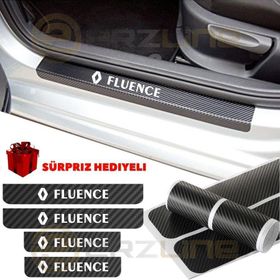 Renault Fluence 4 Adet Karbon Kapı Eşiği Sticker