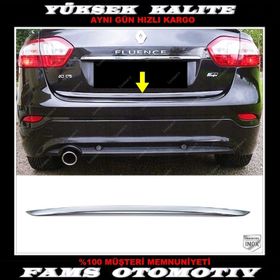 Renault Fluence Paslanmaz Çelik 2010 Üzeri Krom Bagaj Alt Çıtası