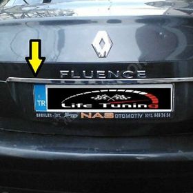 Renault Fluence Paslanmaz Çelik Krom Bagaj Çıtası
