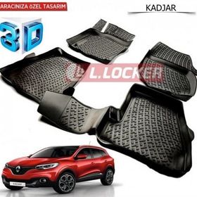 Renault Kadjar 2015 Planters 3D Havuzlu Paspas