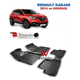 Renault Kadjar 2015 Sonrası 3D Havuzlu Paspas