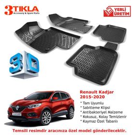 Renault Kadjar Kangoo 3D Universal 5 Parça Havuzlu Paspas Seti