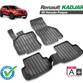 Renault Kadjar Siyah 3D Havuzlu Paspas