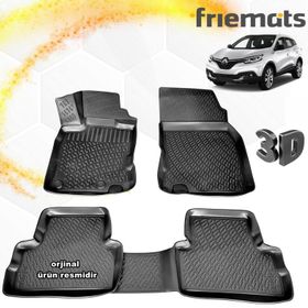 Renault Kadjar Siyah 3D Havuzlu Paspas