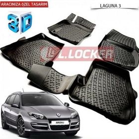 Renault Laguna 3 3D Havuzlu Paspas
