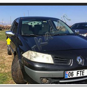 Renault Megane 2 Abs 2 Parça 2004 2010 Krom Ayna Kapağı