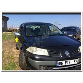 Renault Megane 2 Abs 2 Parça 2004 2010 Krom Ayna Kapağı