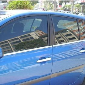 Renault Megane 2 HB 2004-2010 Paslanmaz Çelik 4 Parça Krom Cam Çıtası