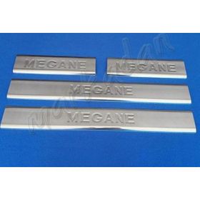 Renault Megane 2 Paslanmaz Çelik 2004-2010 4 Parça Krom Kapı Eşiği