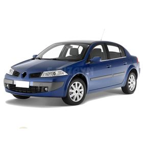 Renault Megane 2 SD 2004-2010 Krom Cam Çıtası