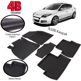 Renault Megane 3 2013-2014-2015 4D Havuzlu Oto Paspas