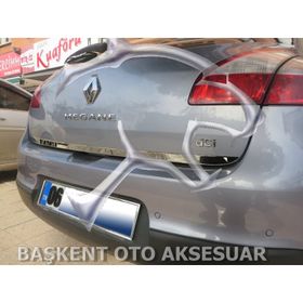 Renault Megane 3 Hb Formlu 2010 Üzeri Krom Bagaj Alt Çıtası