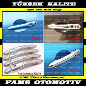 Renault Megane 3 Sensörlü 2008 2016 4 Kapı Krom Kapı Kolu