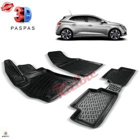 Renault Megane 4 Hb 2016 Sonrası Siyah 3D Havuzlu Paspas