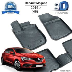 Renault Megane 4 Hb 3D Havuzlu Paspas