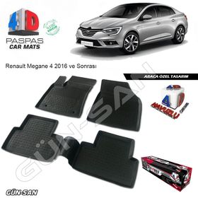 Renault Megane 4 Sedan 2016 Sonrası 4D Havuzlu Paspas