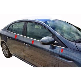 Renault Megane 4 Sedan 2016 Üzeri Krom Cam Çıtası