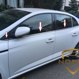 Renault Megane 4 Sedan 2016 Üzeri Krom Cam Çıtası