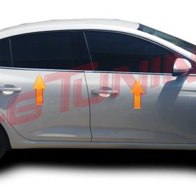 Renault Megane 4 Sedan 2016 Üzeri Krom Cam Çıtası