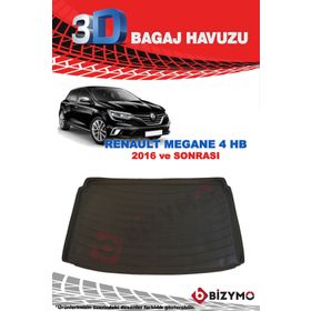 Renault Megene 4 Hb 2016 Sonrası 3d Bagaj Havuzu