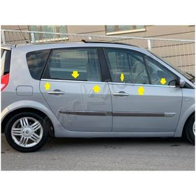 Renault Scenic 2 2003-2009 4 Parça Krom Cam Çıtası