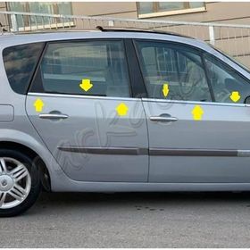 Renault Scenic 2 2003-2009 4 Parça Krom Cam Çıtası