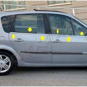 Renault Scenic 2 2003-2009 4 Parça Krom Cam Çıtası