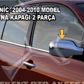 Renault Scenic 2 Abs 2004-2010 Krom 2 Parça Ayna Kapağı
