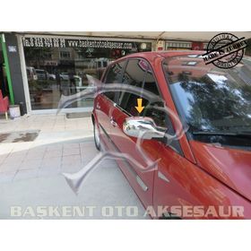 Renault Scenic 2 Abs 2004-2010 Krom 2 Parça Ayna Kapağı
