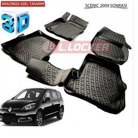 Renault Scenic 2009 Sonrası 3D Havuzlu Paspas