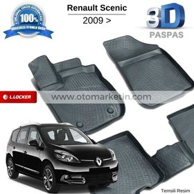 Renault Scenic 2009 Sonrası 3D Havuzlu Paspas