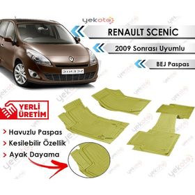 Renault Scenic 2009 Sonrası Bej Havuzlu Paspas