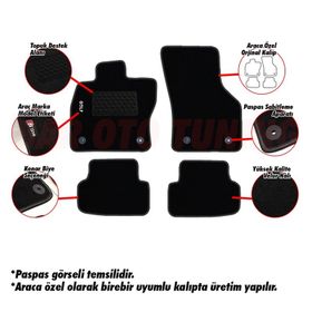 Renault Symbol 2008 2012 Halı Paspas Seti