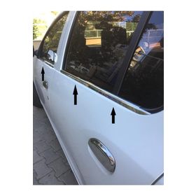Renault Symbol 2013-2018 4 Parça Krom Cam Çıtası
