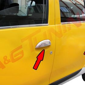 Renault Symbol 2013 Üzeri Paslanmaz Çelik 4 Kapı Krom Kapı Kolu