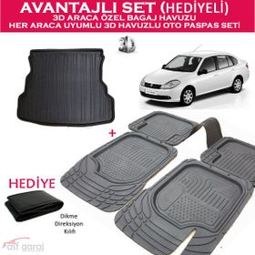 Renault Symbol 3D Havuzlu Paspas Takımı