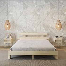 Renazzo Mobilya Lotus New Frezya Model 90x190 cm Doğal Çam Ahşap Karyola