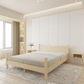 Renazzo Mobilya Mirage Model 90x200 cm Doğal Çam Ahşap Karyola