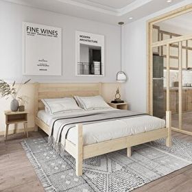 Renazzo Mobilya Urban Model 90x190 cm Doğal Çam Ahşap Karyola