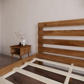 Renazzo Mobilya Urban New Model 90x190 cm Ceviz Çam Ahşap Karyola