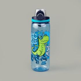 Renga Trego 630 ml Yeşil Dino Kilitli Tritan Renkli Matara