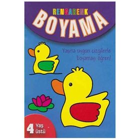 Rengarenk Boyama 4 Yaş Üstü-Parıltı Yayınları